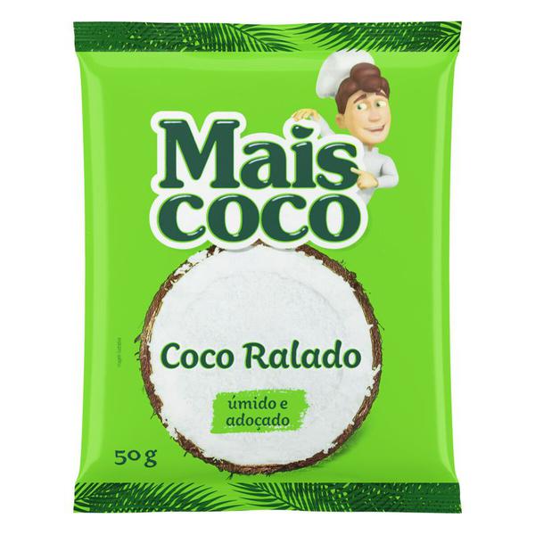 Coco Ralado Mais Coco 50g Úmido Adoçado