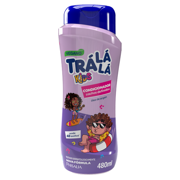 Condicionador Tra Lá Lá Kids 480ml Eu amo Cachos