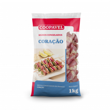 Coração Frango Coopavel Congelado Pacote 1Kg