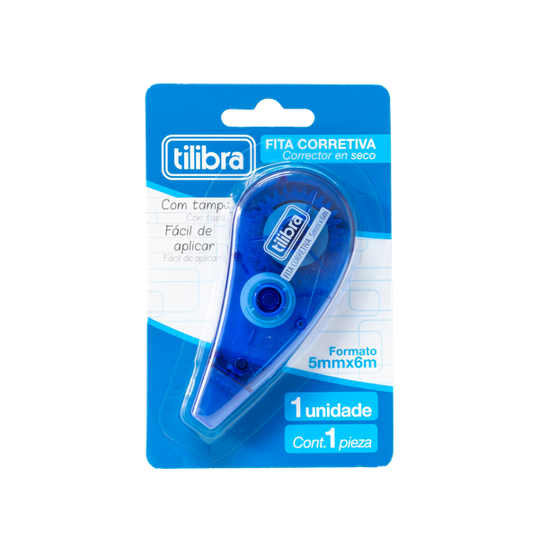 Corretivo Fita Tilibra 6mts Azul