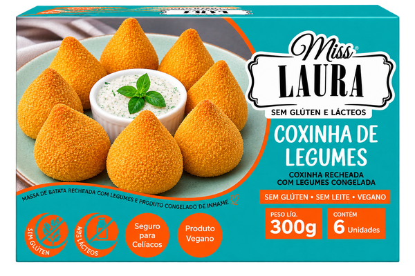 Coxinha de Legumes Miss Laura 300g S/Glúten Vegano