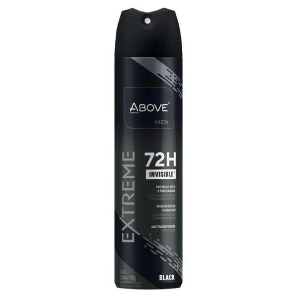 Desodorante Aerosol ABOVE 200ml Extreme Black 72h
