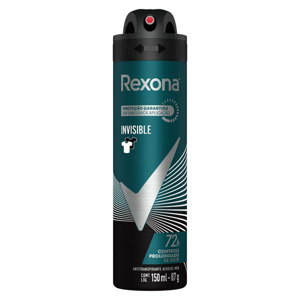 Desodorante Rexona Aerossol 150ml Invisible