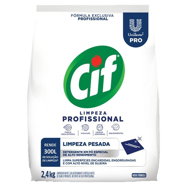 Detergente em Pó CIF 2,4k Pacote Limpeza Pesada Profissional