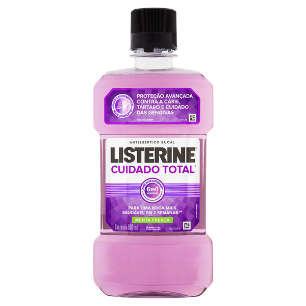 Enxaguante Bucal Listerine 500ml Cuidado Total