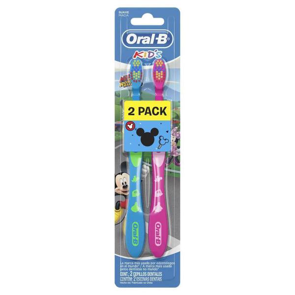 Escova Dental Oral-B Mickey C/2