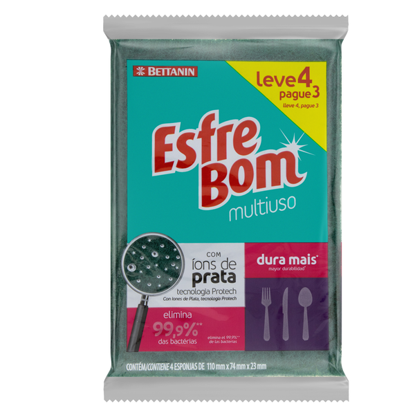 Esponja Multiuso Esfrebom C/4 Lv 4 Pg 3