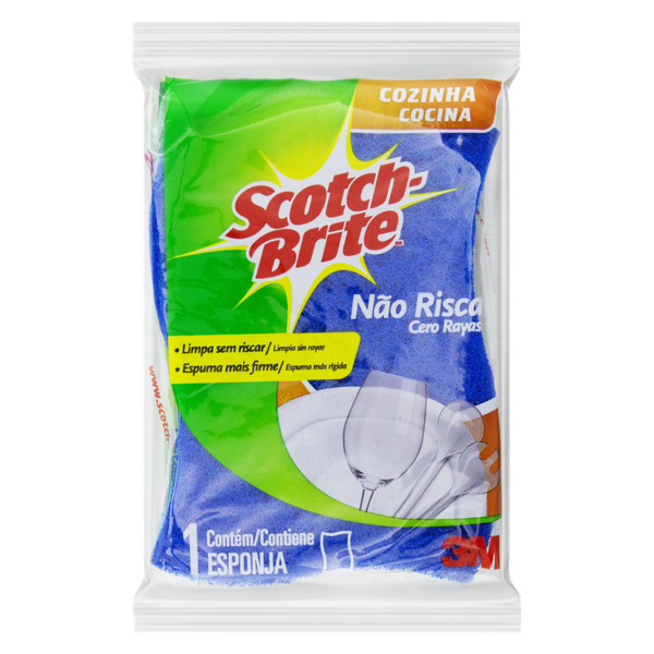Esponja Scotch Brite C/1 Azul Não Risca