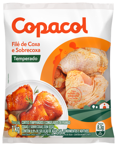 Filé Coxa e Sobr. Copacol Temp Congelada 1Kg