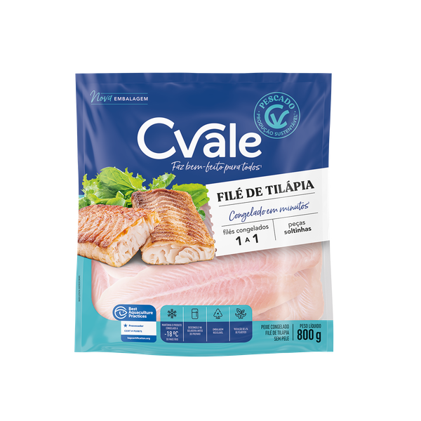 Filé de Tilápia Cvale 800g