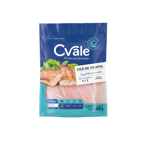 Filé de Tilápia CVale 400g