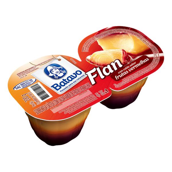 Flan 200g C/2 Baunilha Frutas Vermelhas