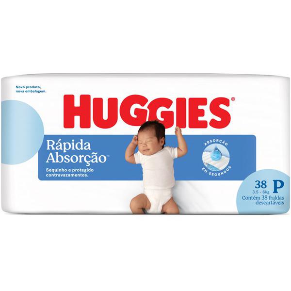 Fraldas Huggies Rápida Abs. Meguinha C/38 P