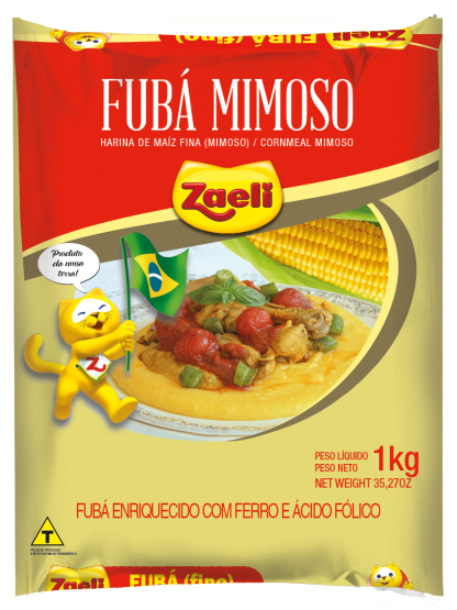 Fubá Zaeli 1kg Fino