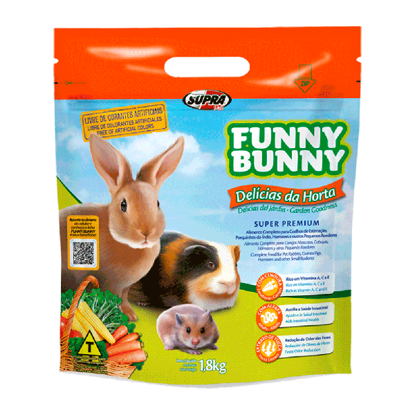 Funny Bunny Ração Delícias da Horta 1,8kg