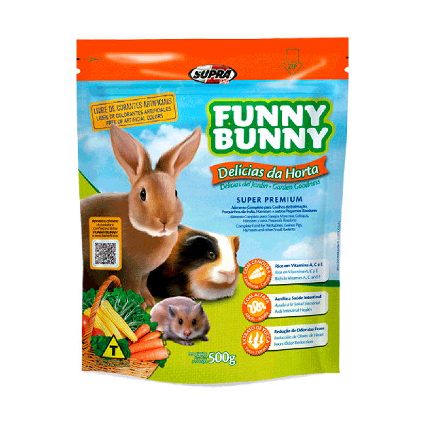 Funny Bunny Ração Delícias da Horta 500g