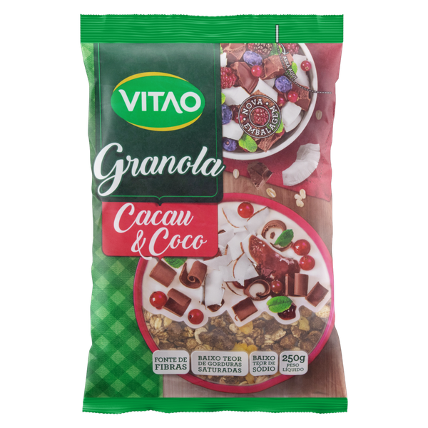 Granola Tradicional Vitão 250g Cacau e Coco