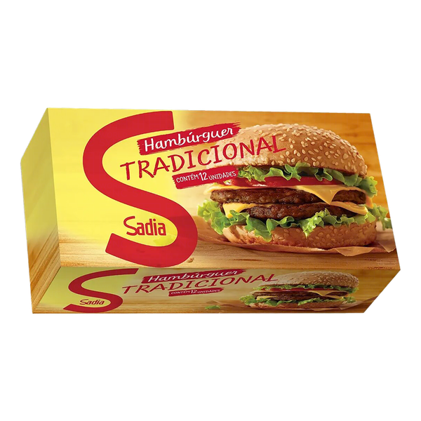 Hambúrguer Sadia 672g C/12 Bovino
