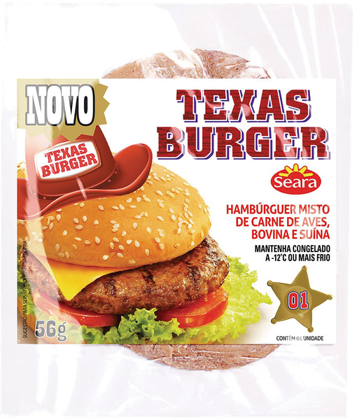Hambúrguer Texas Burger Misto 56g