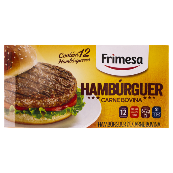 Hamburguer Frimesa 672g Bovino