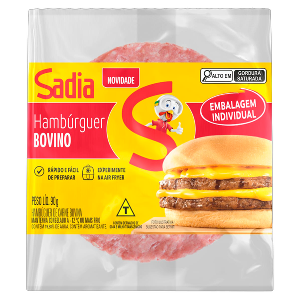 Hamburguer Sadia 90g Unidade