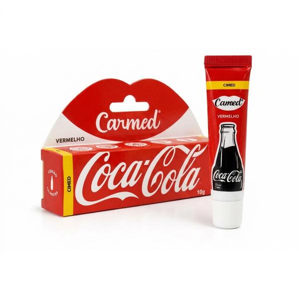 Hidratante Labial Carmed 10g Coca-Cola Vermelho
