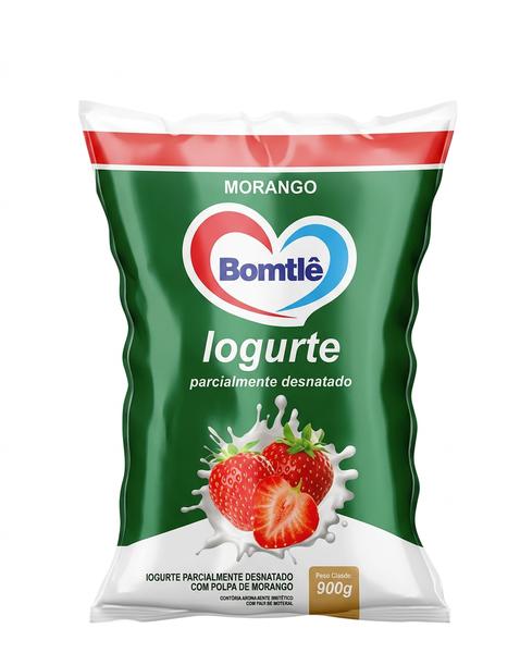 Iogurte Bomtlê Pacote 900g Morango