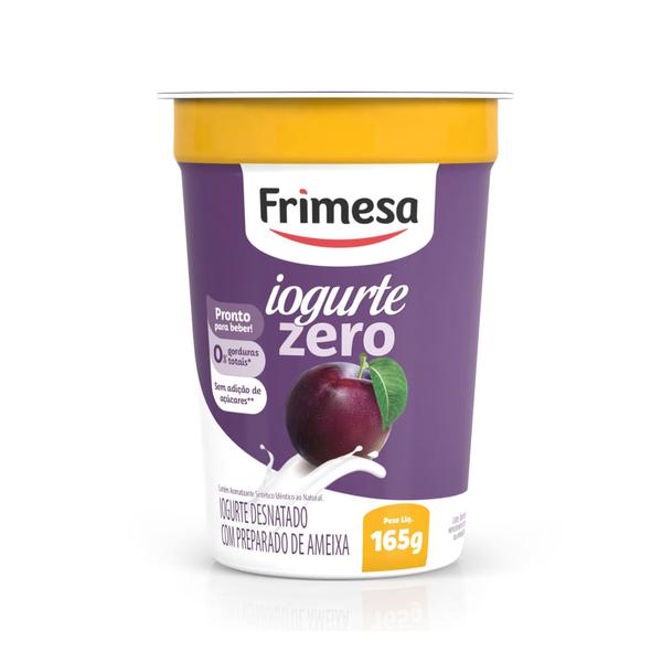 Iogurte Frimesa 165g Zero Açúcar com Ameixa