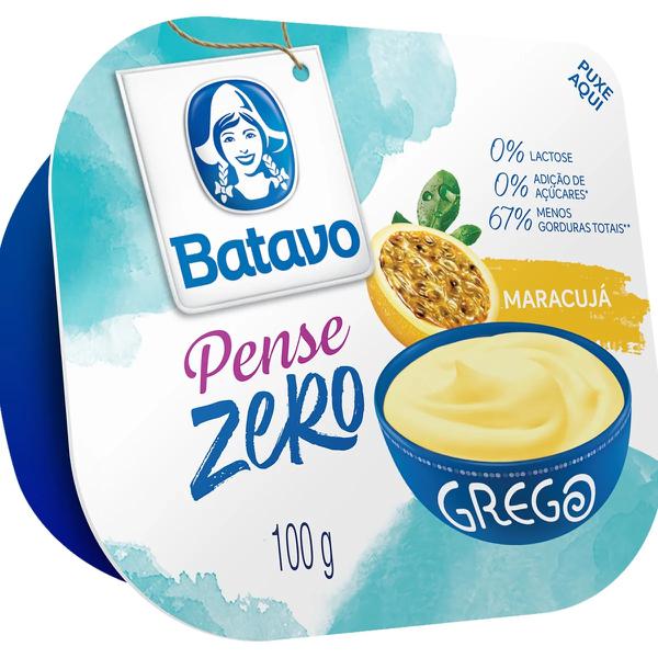 Iogurte Grego Batavo 100g Pense Zero Maracujá