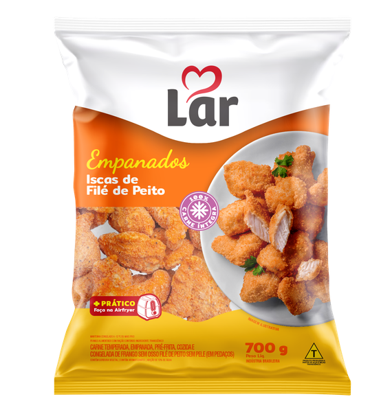 Iscas De Frango Empanadas Lar 700g Tradicional