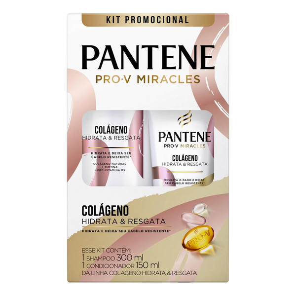 Kit Pantene Shampoo 350ml + Cond.150ml Colágeno