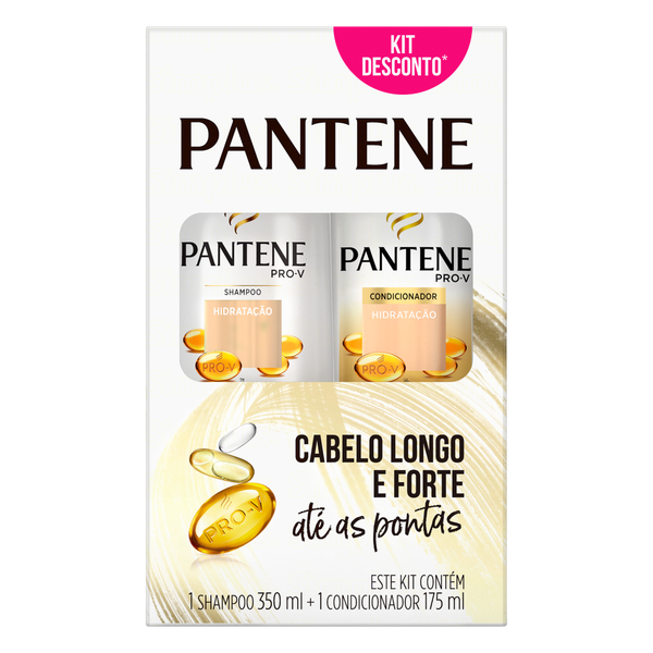 Kit Pantene Shampoo 350ml + Cond.175ml Hidratação