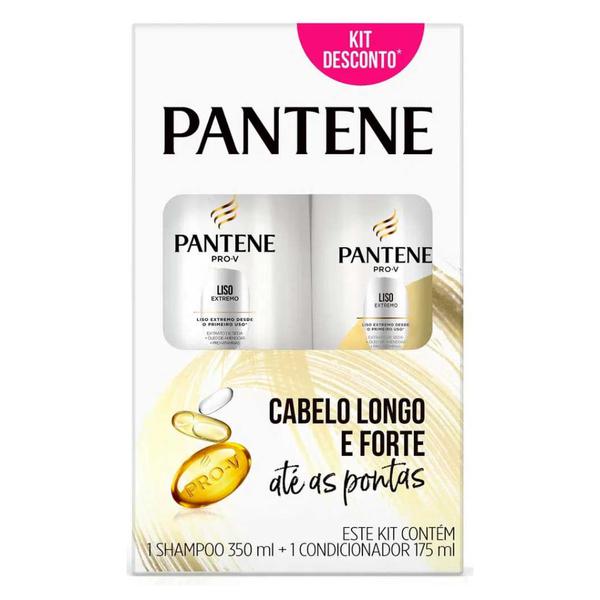 Kit Pantene Shampoo 350ml + Cond.175ml Liso