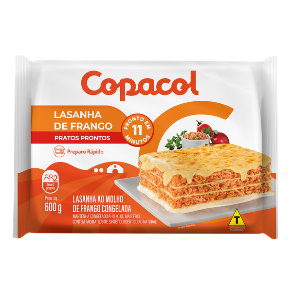 Lasanha Copacol 600g 4 Queijos