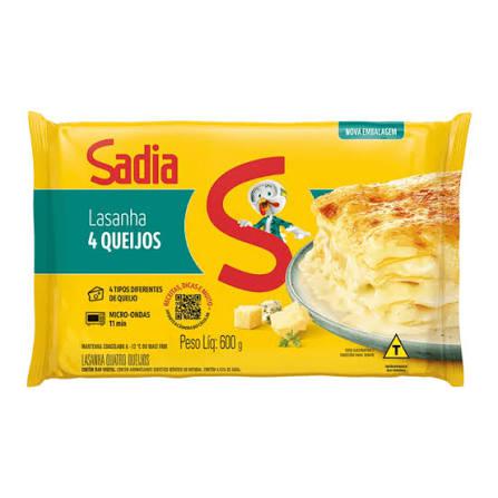 Lasanha Sadia 600g 4 Queijos
