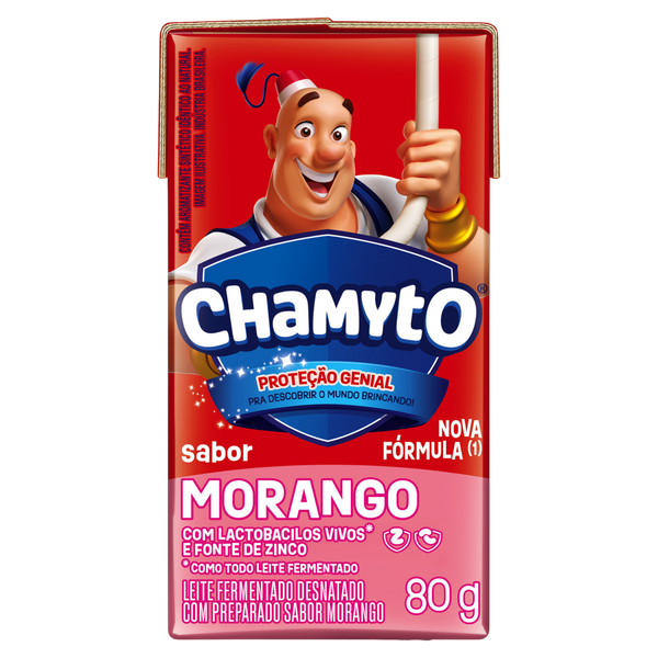 Leite Fermentado Chamyto 80g Morango