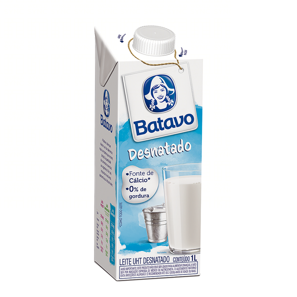 Leite Longa Vida Batavo1L Desnatado