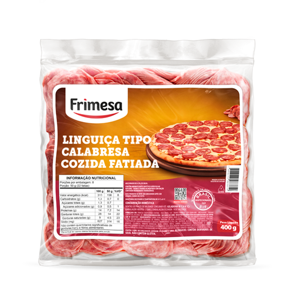 Linguica Calabresa Frimesa 400g Resfriada