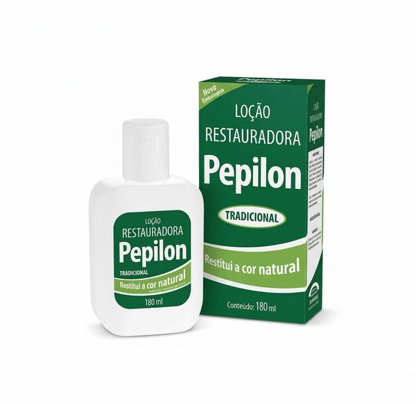 Loção Restauradora Pepilon 180ml Fim Cabelos Brancos