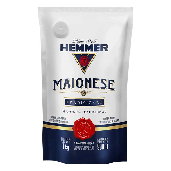 Maionese Hemmer 1kg Sachê