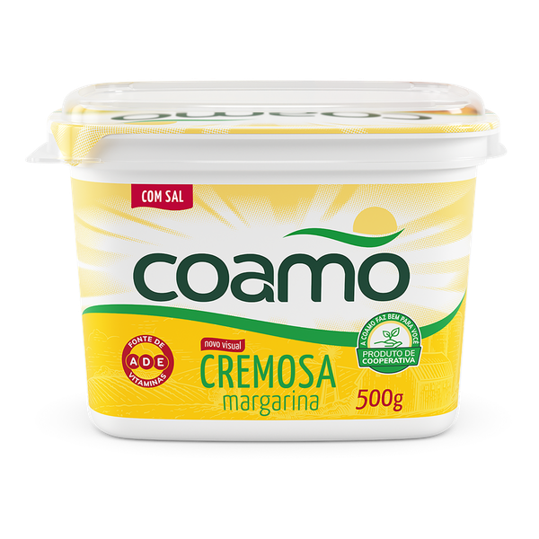 Margarina Coamo Extra Cremosa 500g Com Sal