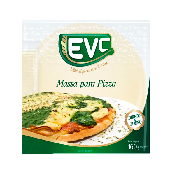 Massa Pizza Evc 160g D30 - Tradicional