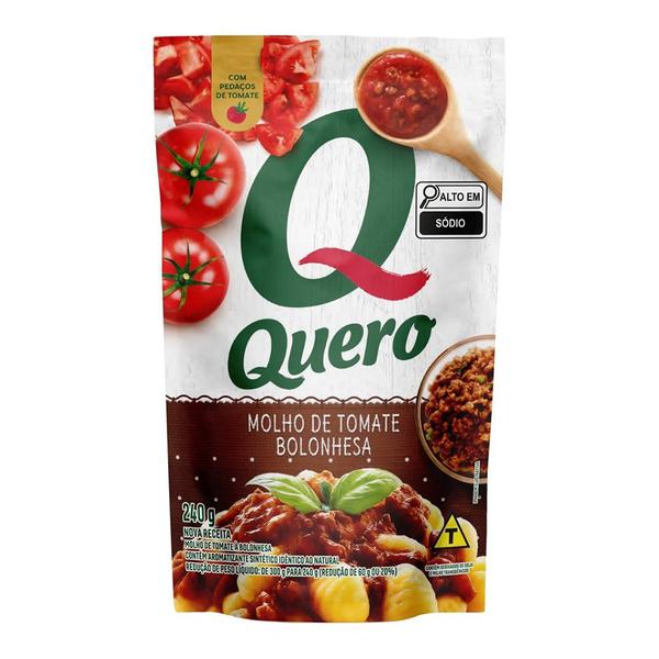 Molho de Tomate Quero 240g Sachê Bolonhesa