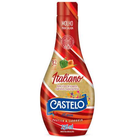 Molho Salada Castelo 236ml Italiano