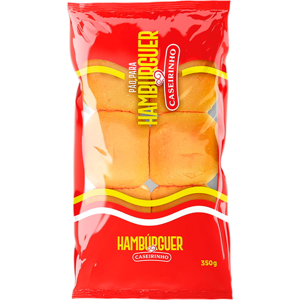 Pão Caseirinho 350g Lanche Hambúrguer