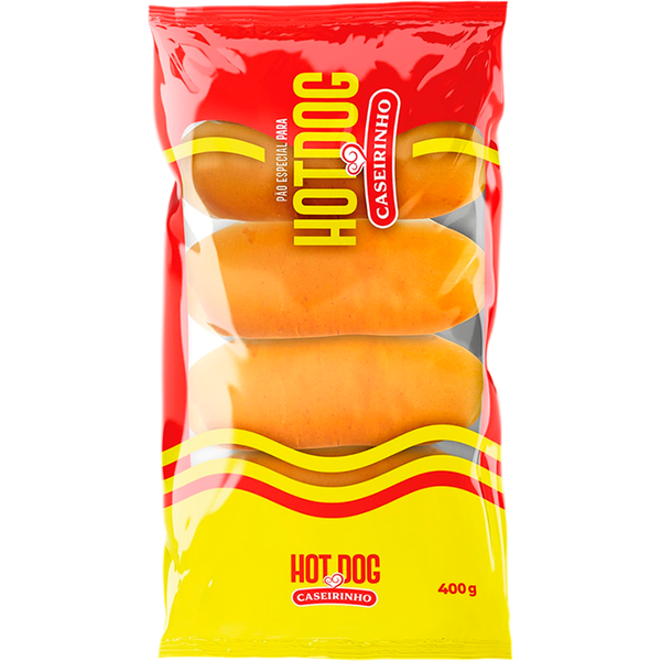 Pão Caseirinho 400g Lanche Hot Dog