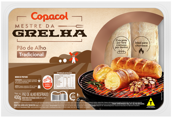 Pão Churrasco Copacol 400g Alho