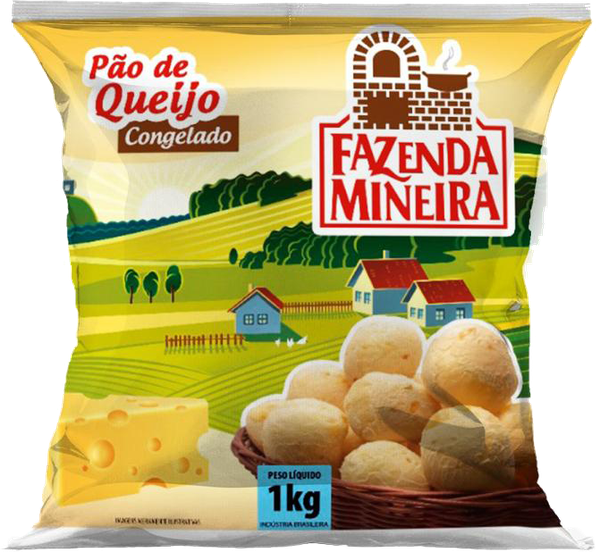 Pão de Queijo Fazenda Mineira 1kg Congelado