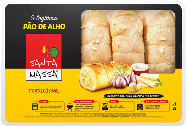 Pão Santa Massa 400g Alho