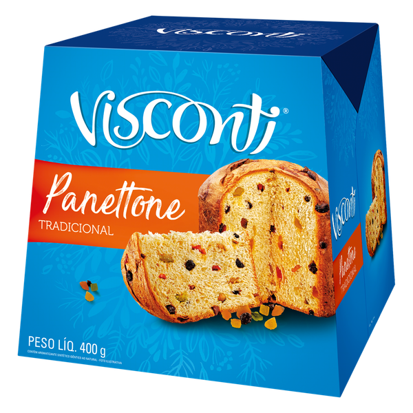 Panetone Visconti 400g Frutas